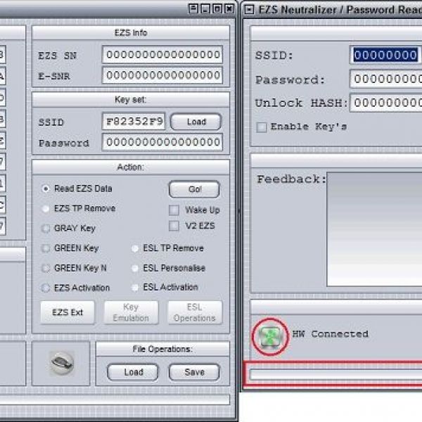 EIS/EZS PASSWORD READER