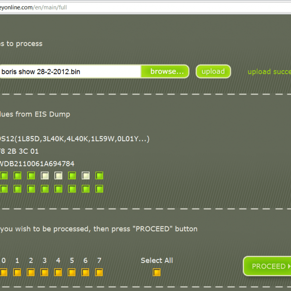 Online key generation for Mercedes