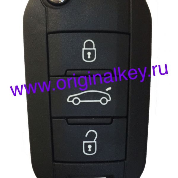 Key for Peugeot 508 2010-, PCF7941, VA2