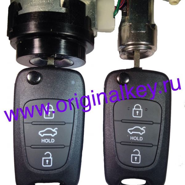 Set of locks with keys Kia Rio (QB) 2011-2015, PCF7936