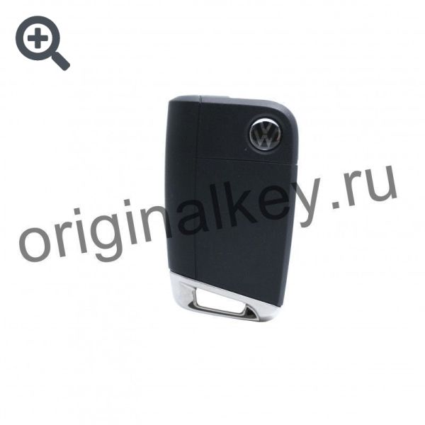 Ключ для Volkswagen 5C 2019-, Keyless Go. Silver Korea