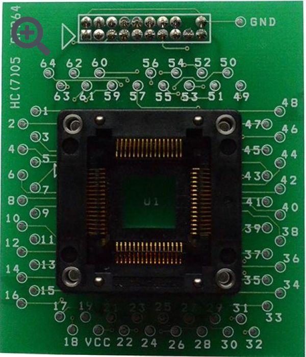 Adapter for MC68HC (7) 05 QFP64