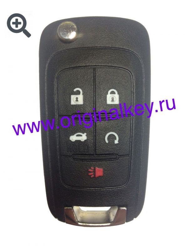 Key for Chevrolet Equinox 2010-, Camaro 2010-, Cruze 2011-, Impala 2014-, Malibu 2014-, Sonic 2014-, 315 Mhz