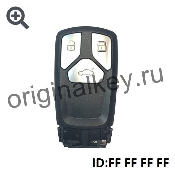 Ключ для Audi MLB old. 3-button. Silver. ID:FF FF FF FF