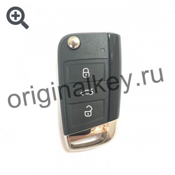 Ключ для Volkswagen PASSAT B8 2014-2019, Keyless Go, Megamos AES