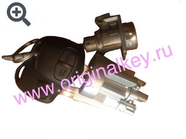 Set of keys with locks for Outlander since 2006, Lancer since 2008, ASX since 2010, PCF7936