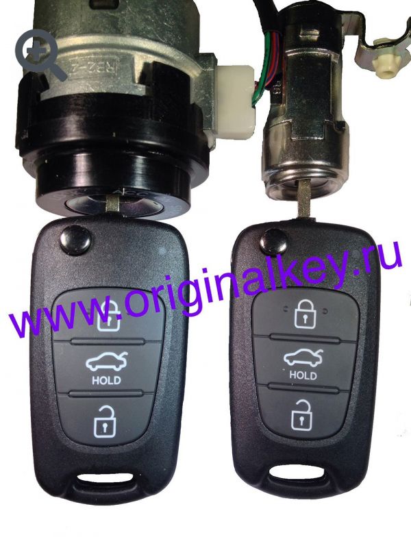 Set of locks with keys Kia Rio (QB) 2011-2015, PCF7936