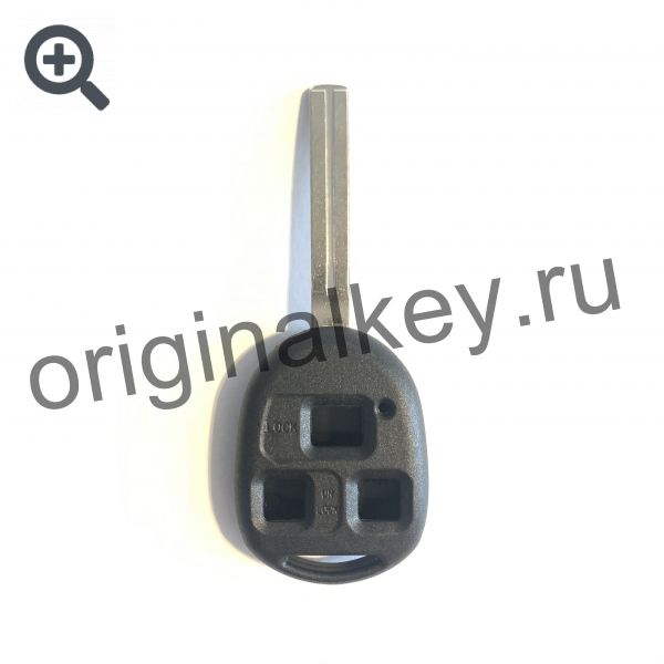 Усиленный корпус ключа для Toyota, Lexus. 3-х кнопочный. Toy48