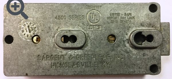 Deposit lock Sargent and Greenleaf 4544-016